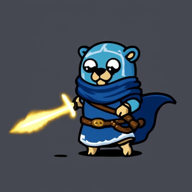 Go Blue Gopher in Dark Souls 3 style.