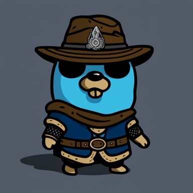 Go Blue Gopher in Dark Souls 3 style.