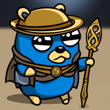 Go Blue Gopher as Elden Ring style character