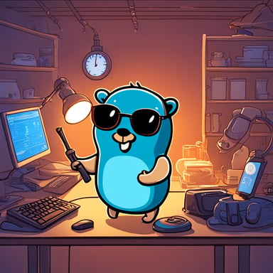 Go Blue Gopher from a team developing backend services as part of the R&D department.