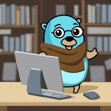 Go Blue Gopher is learning Java.