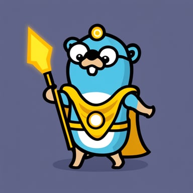 Go Blue Gopher as Zeus.
