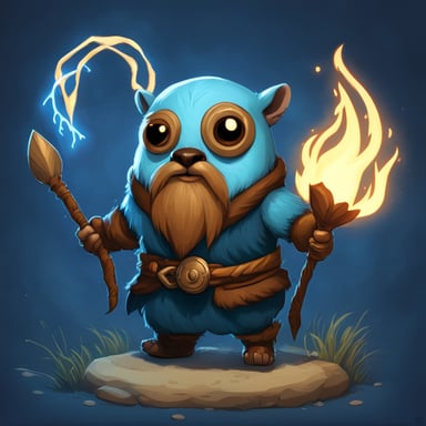 Go Blue Gopher as Mimir from the God of War game.