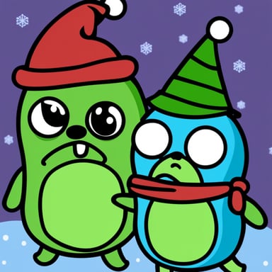 Go Blue Gopher as Grinch and Grumpy