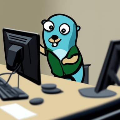 The Go Blue Gopher who erases URL links from the board.