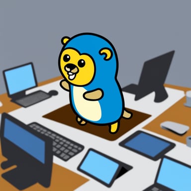 Go Blue Gopher as Yandex Gopher.