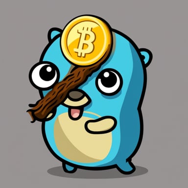 Go blue gopher as crypto gopher.