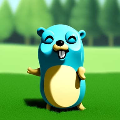 Go blue gopher as crypto gopher.