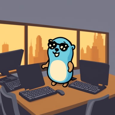 Go Blue Gopher as the IT team lead of small gophers.