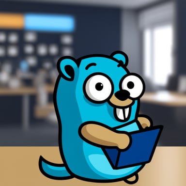 Go Blue Gopher as a mascot for Domain-Driven Design in Golang.