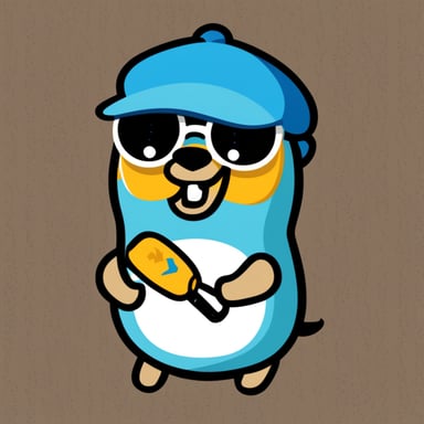 Go Blue Gopher as a mascot for Domain-Driven Design in Golang.