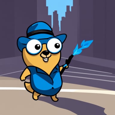 Go Blue Gopher as a mascot for Domain-Driven Design in Golang.