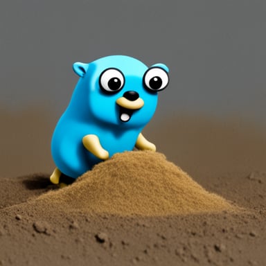 Go Blue Gopher manages three colored gophers.