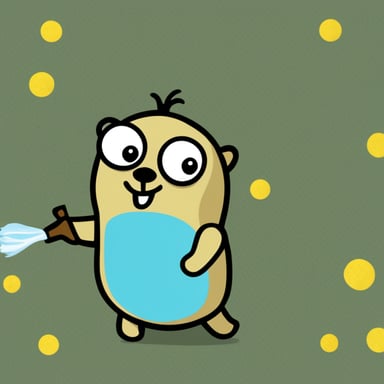 Go Blue Gopher manages three colored gophers.
