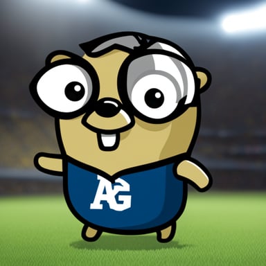 Go Blue Gopher, who is an Arsenal fan.