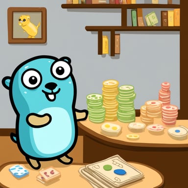 Go Blue Gopher, who enjoys board games and swimming.