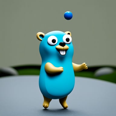 Go blue gopher juggles.