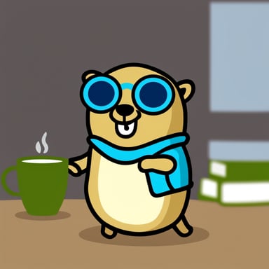 Go Blue Gopher as Java Gopher.
