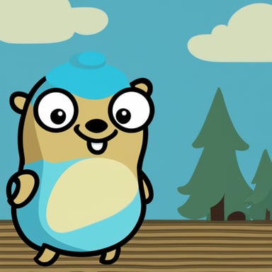 Go Blue Gopher as Java Gopher.