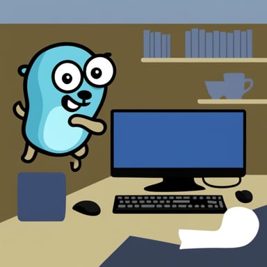 Go Blue Gopher learns Java.