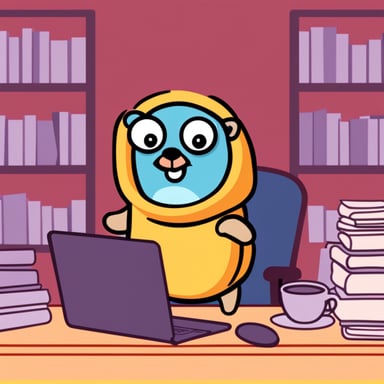 Go Blue Gopher learns Java.