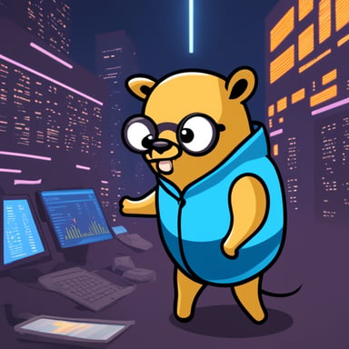 Go Blue Gopher in fintech Ozon.