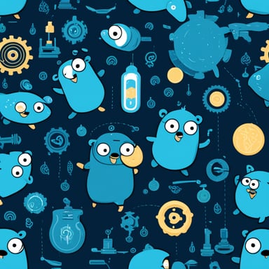 Go Blue Gopher in fintech Ozon.