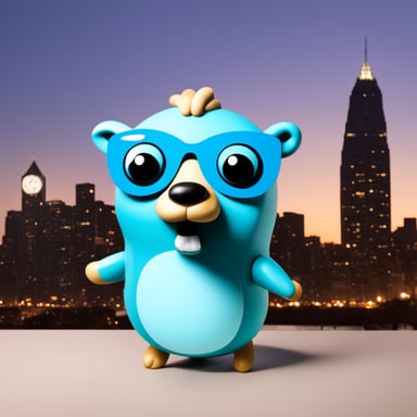 Go Blue Gopher in fintech Ozon.