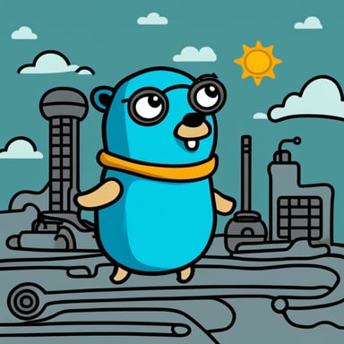 Go Blue Gopher as abstract factory gopher.