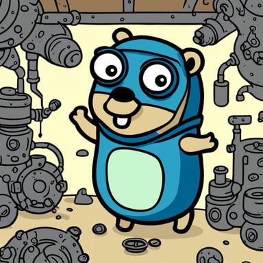 Go Blue Gopher as abstract factory gopher.