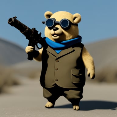 Go Blue Gopher as the Gopher from Fallout 4.