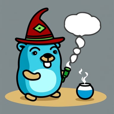 Go Blue Gopher smoking shisha.