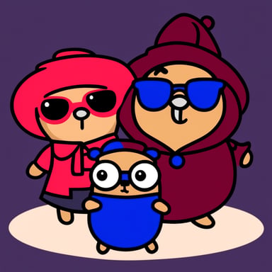 Go Blue Gopher as Morpheus and Lady in Red.