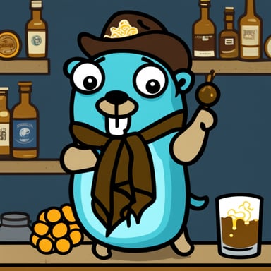 Go Blue Gopher under whiskey