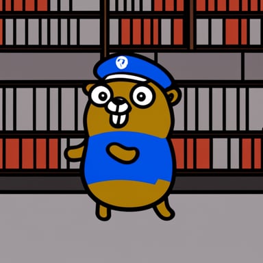 Go Blue Gopher as communism gopher.