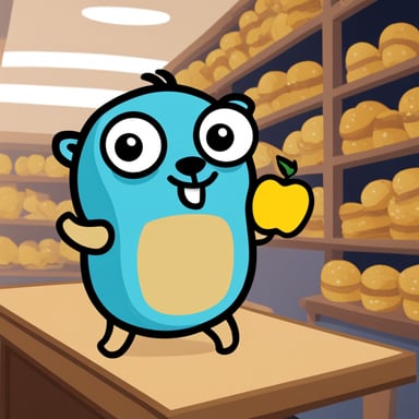 Go Blue Gopher in shop Gold Apple