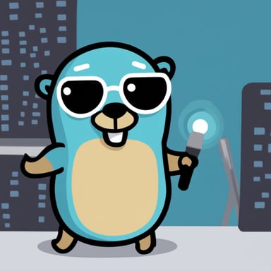 Go Blue Gopher as a gopher programmer.
