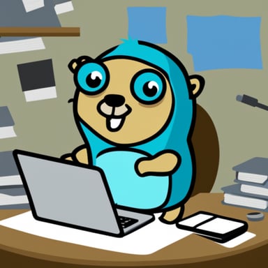 Go Blue Gopher as a gopher programmer.