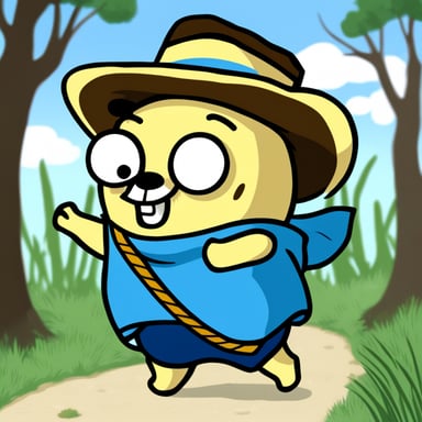 Go Blue Gopher as Luffy