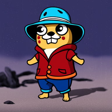 Go Blue Gopher as Luffy