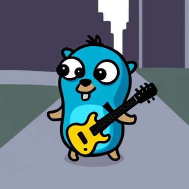 Go Blue Gopher as Punk Gopher