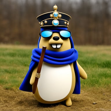 Go Blue Gopher as a cossack.