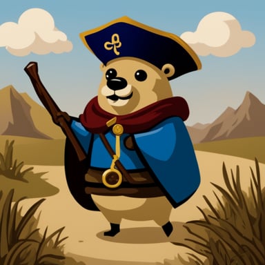 Go Blue Gopher as a cossack.