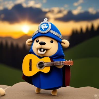 Go Blue Gopher as a cossack.