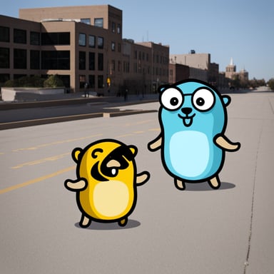 Go Blue Gopher is both strong and kind.