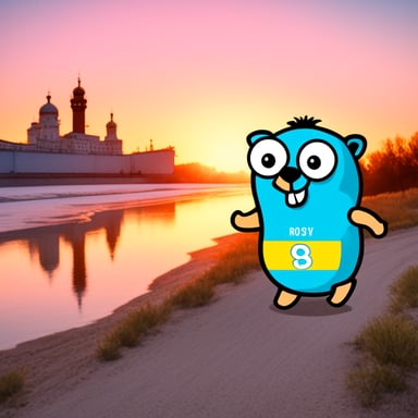 Go Blue Gopher with the inscription Rostov