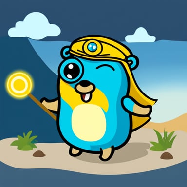 A Go Blue Gopher traveling throughout Asia.