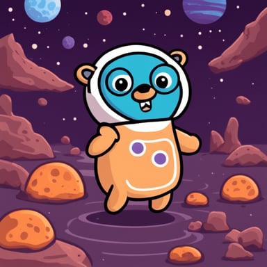 Go Blue Gopher as a Martian.