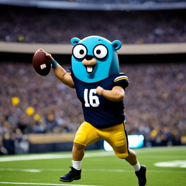 Go Blue Gopher is strong.
