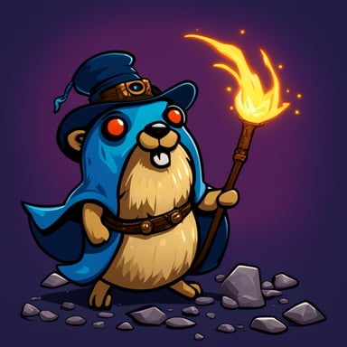 Go Blue Gopher as a magic character from the game Hexen.